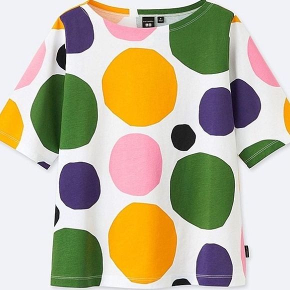 marimekko x Uniqlo Boxy Dots Tee - Picture 1 of 5